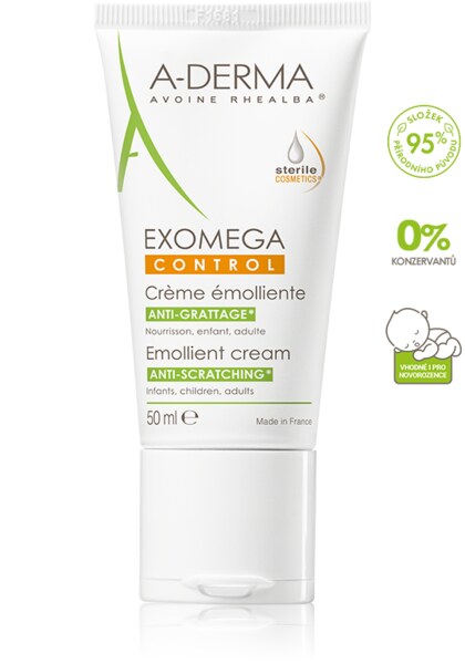 A-Derma Exomega Control Emolienční krém 50 ml A-Derma Exomega Control Emolienční krém 50 ml