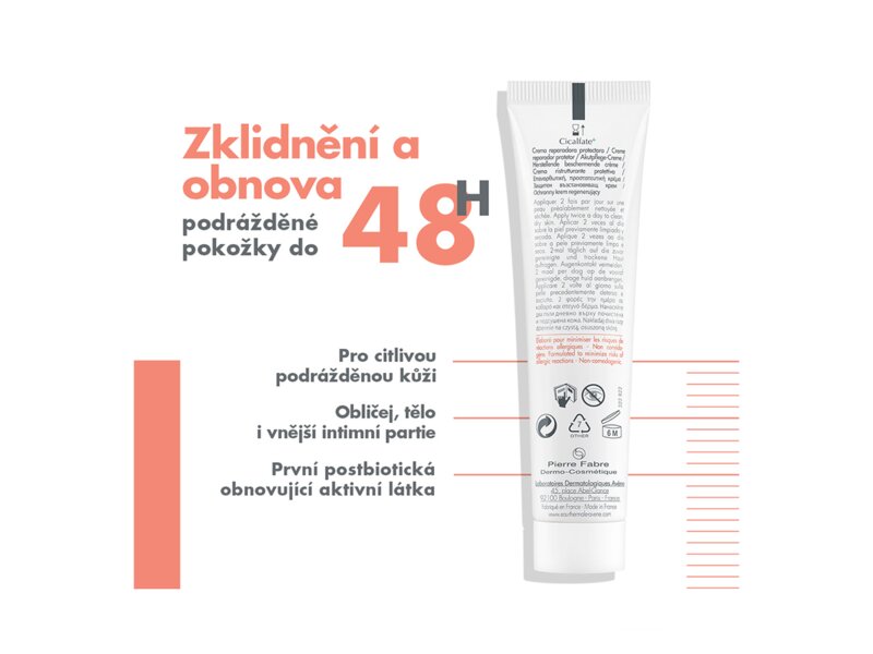 Avene Cicalfate+ Hydratační obnovující emulze 40 ml