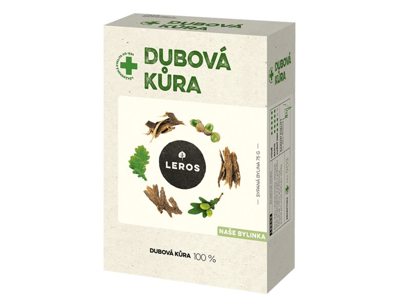 Leros Dubová kůra sypaný čaj 75 g 