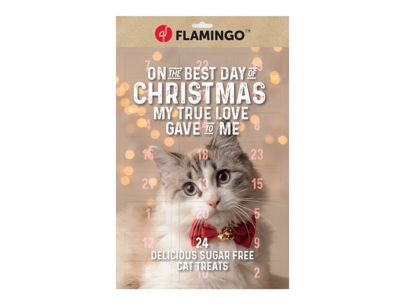 Flamingo Adventní kalendář s pamlsky pro kočky 295 g Flamingo Adventní kalendář s pamlsky pro kočky 295 g