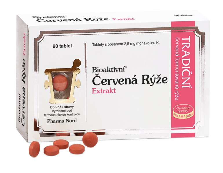 Pharma Nord Bioaktivní Červená Rýže Extrakt 90 tablet Pharma Nord Bioaktivní Červená Rýže Extrakt 90 tablet