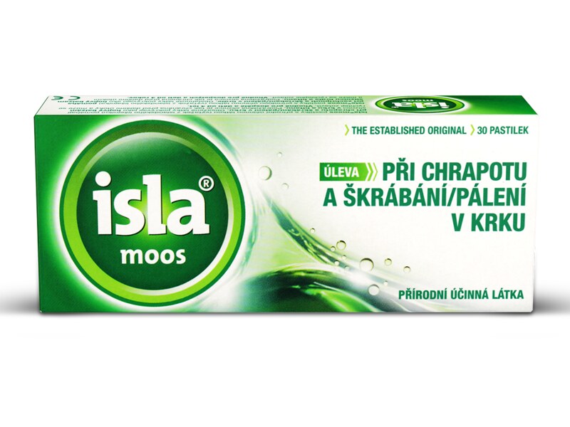 Isla Moos bylinné pastilky 30 pastilek