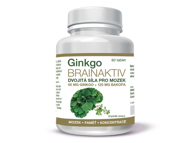 Ginkgo Brainaktiv  60 tbl Vánoční edice 1+1 ZDARMA