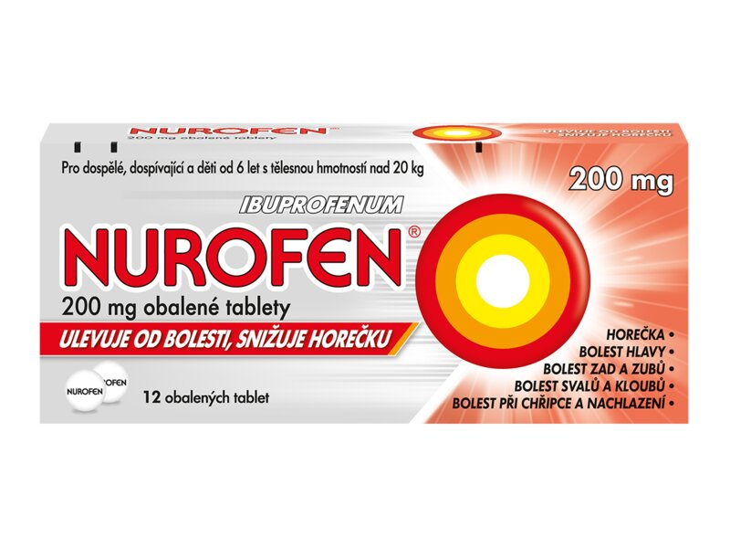 Nurofen 200 mg 12 obalených tablet