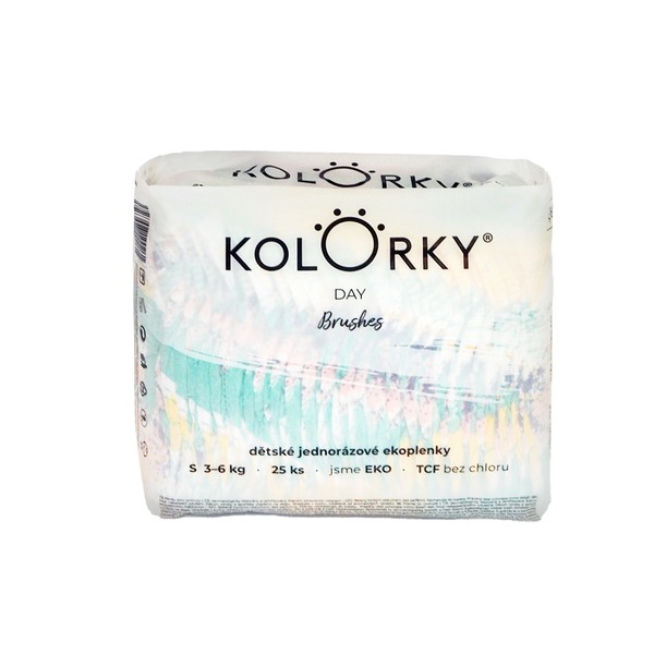 Kolorky Day dětské plenky eko S 3-6 kg 25 ks