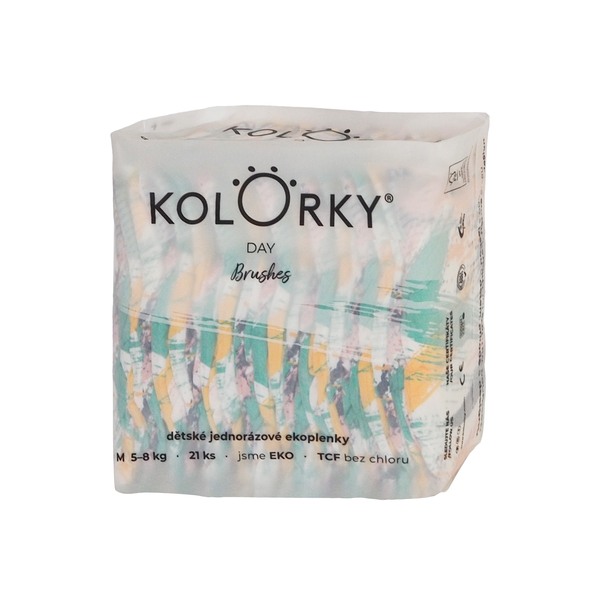 Kolorky Day dětské plenky eko M 5-8 kg 21 ks Kolorky Day dětské plenky eko M 5-8 kg 21 ks