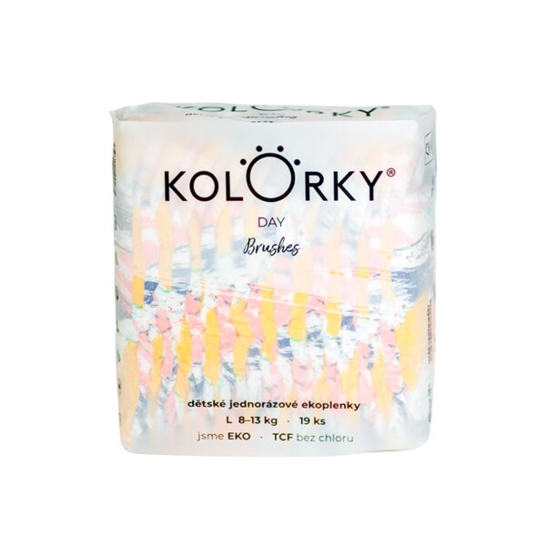 Kolorky Day dětské plenky eko L 8-13 kg 19 ks