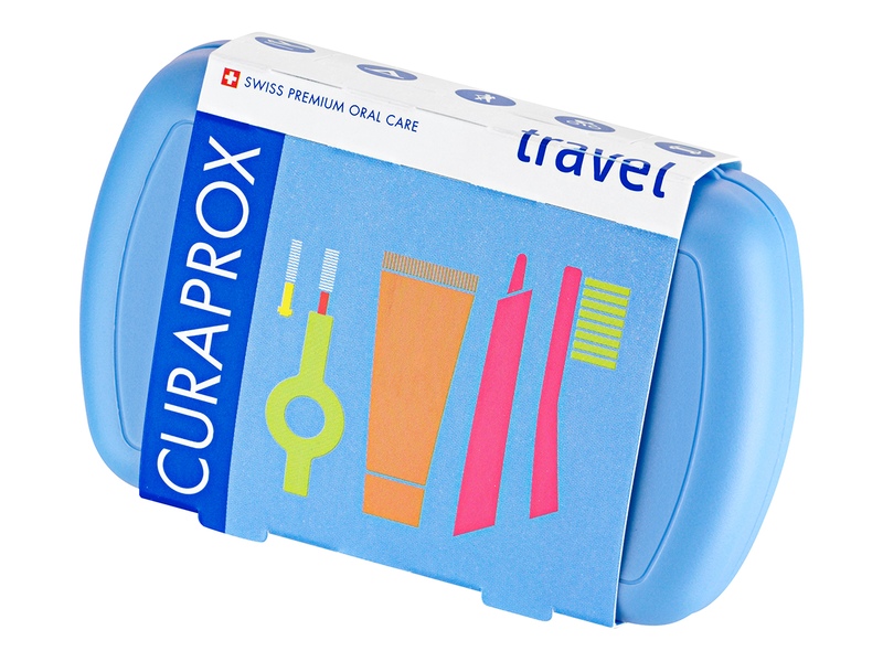 Curaprox Travel set modrý