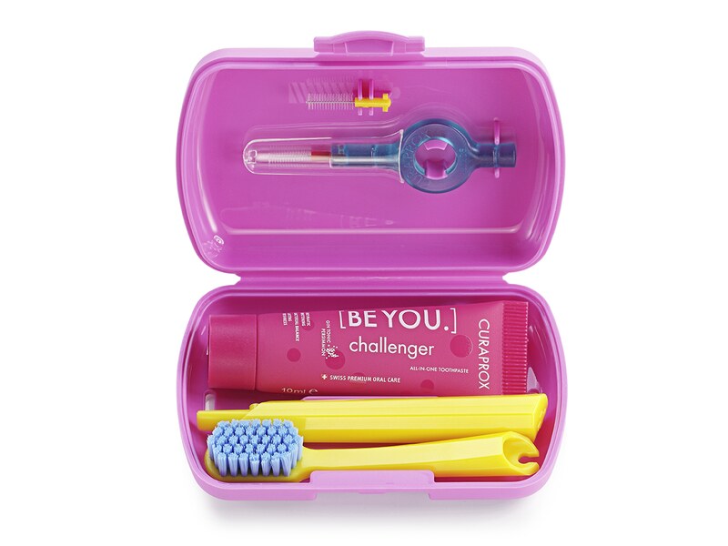 Curaprox Travel set růžový