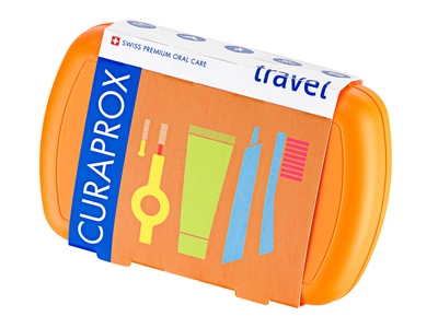Curaprox Travel set oranžový