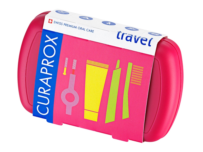 Curaprox Travel set červený