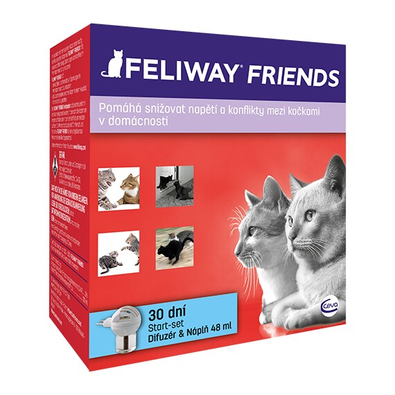Feliway Friends difuzér + lahvička s náplní 48 ml Feliway Friends difuzér + lahvička s náplní 48 ml