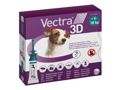 Vectra 3D Spot-On pro psy S (4-10 kg) 3x1,6 ml