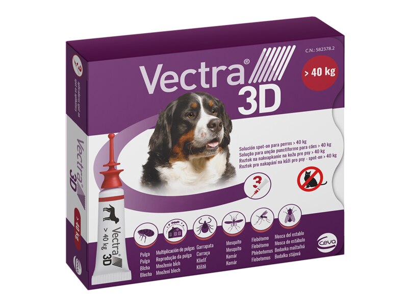 Vectra 3D Spot-On pro psy XL (nad 40 kg) 3x8 ml