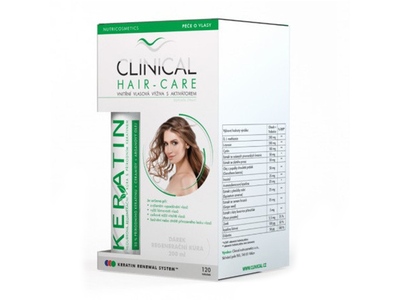 Clinical Hair-Care 120 tobolek + dárek Keratin regenerační kůra 100 ml