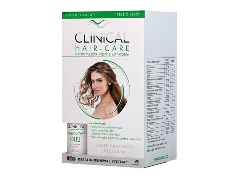 Clinical Hair-Care 90 tobolek + dárek Arganový olej 20 ml