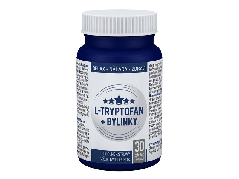 Clinical L-Tryptofan + bylinky 30 tobolek Clinical L-Tryptofan + bylinky 30 tobolek