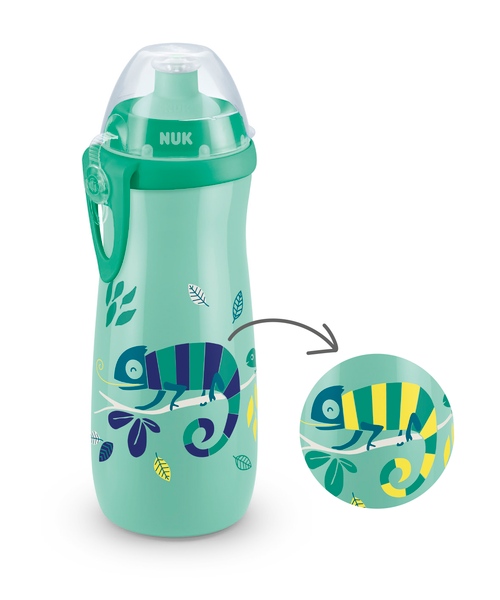 NUK FC Sport Cup dětská láhev Chameleon 450 ml
