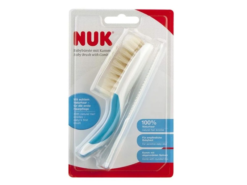 NUK sada dětský kartáč + hřebínek na vlasy
