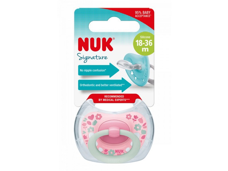 NUK Signature dudlík silikonový 18-36m 1 ks