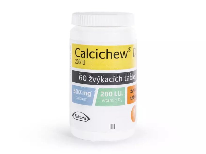Calcichew D3 500 mg/200 IU 60 žvýkacích tablet