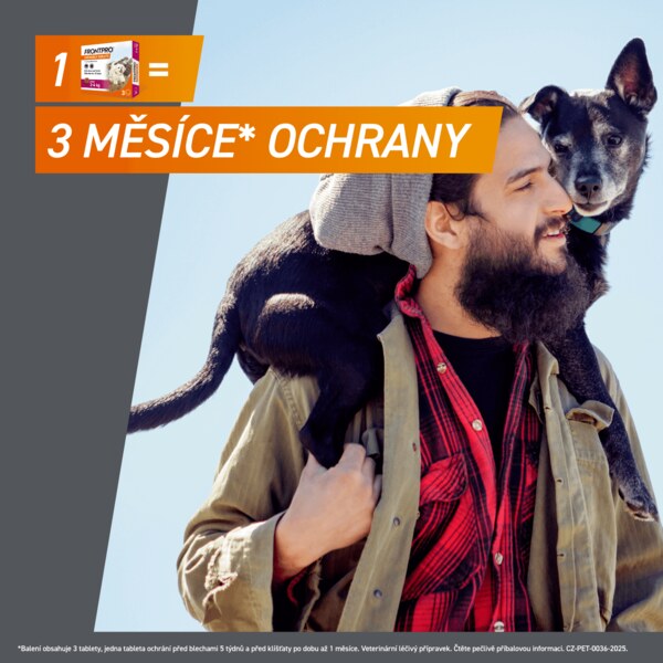 Frontpro žvýkací tablety pro psy (2-4 kg) 11,3 mg 3 tablety