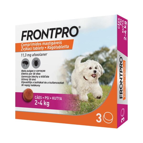 Frontpro žvýkací tablety pro psy (2-4 kg) 11,3 mg 3 tablety