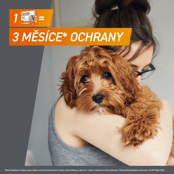 Frontpro žvýkací tablety pro psy (4-10 kg) 28,3 mg 3 tablety