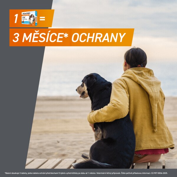 Frontpro žvýkací tablety pro psy (10-25 kg) 68 mg 3 tablety