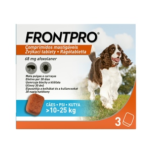 Frontpro žvýkací tablety pro psy (10-25 kg) 68 mg 3 tablety
