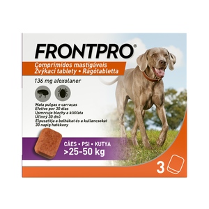 Frontpro žvýkací tablety pro psy (25-50 kg) 136 mg 3 tablety