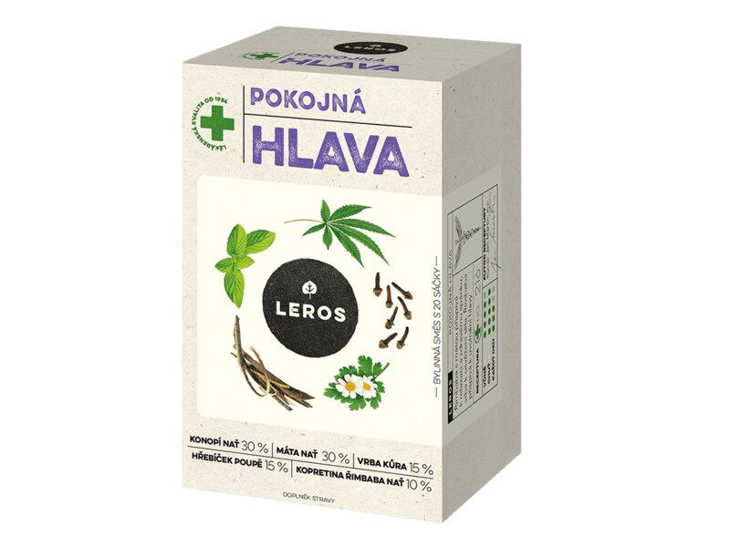 Leros Pokojná hlava nálevové sáčky 20x1,5 g