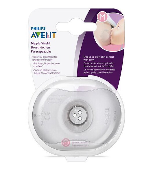 Philips Avent Chránič prsních bradavek medium 2 ks + pouzdro