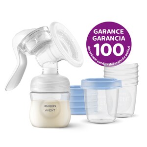 Philips Avent odsávačka mateřského mléka manuální + VIA pohárky 180 ml 5 ks Philips Avent odsávačka mateřského mléka manuální + VIA pohárky 180 ml 5 ks