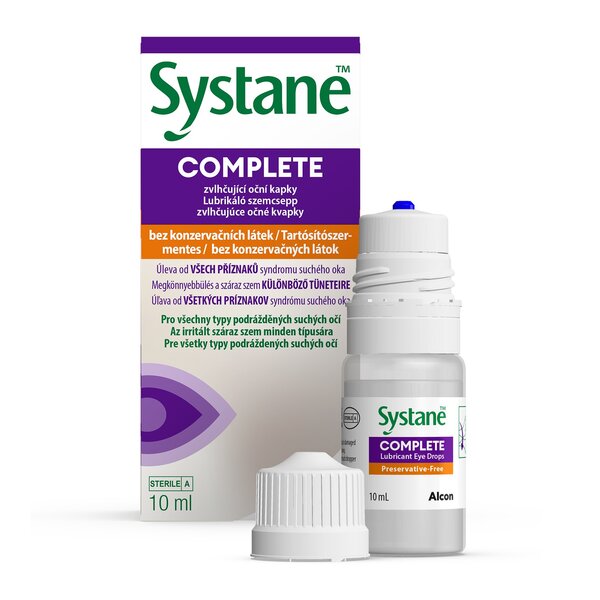 Systane Complete zvlhčující oční kapky bez konzervačních látek 10 ml