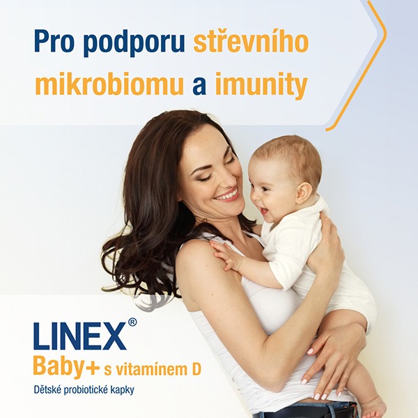 Linex Baby + s vitamínem D probiotika pro děti kapky 8 ml Linex Baby + s vitamínem D probiotika pro děti kapky 8 ml