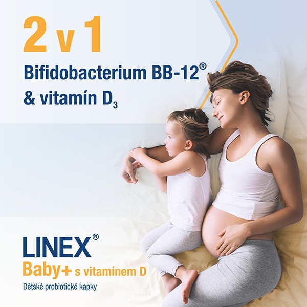 Linex Baby + s vitamínem D probiotika pro děti kapky 8 ml Linex Baby + s vitamínem D probiotika pro děti kapky 8 ml