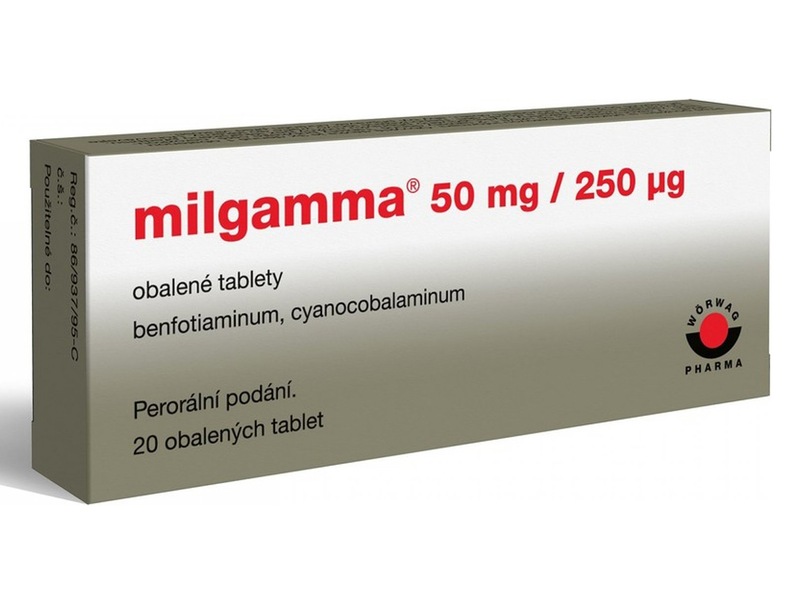 Milgamma 20 obalených tablet Milgamma 20 obalených tablet