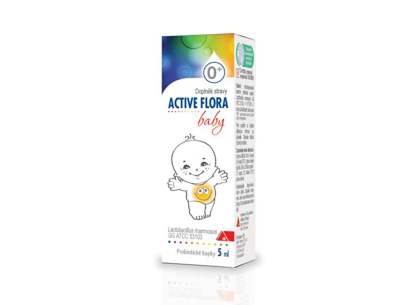 Active Flora baby 0+m Probiotické kapky 5 ml