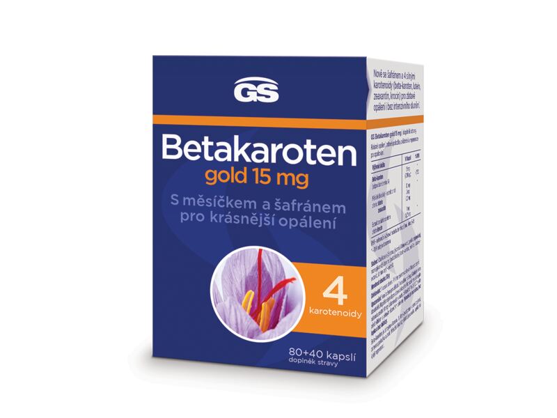 GS Betakaroten Gold 15 mg 30 kapslí