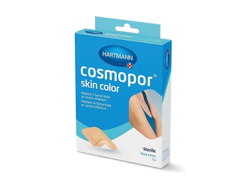 Cosmopor skin color sterilní náplasti 10x8 cm 5 ks