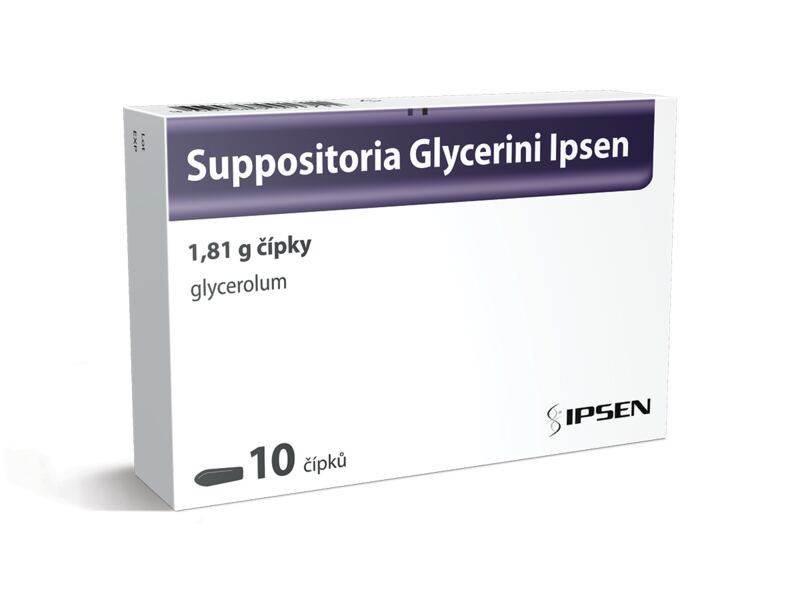 Suppositoria Glycerini Ipsen 1,81 g 10 čípků