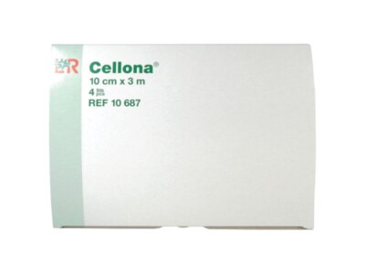 Cellona syntetická vata pod tuhé obvazy 10 cm x 3 m 4 ks Cellona syntetická vata pod tuhé obvazy 10 cm x 3 m 4 ks