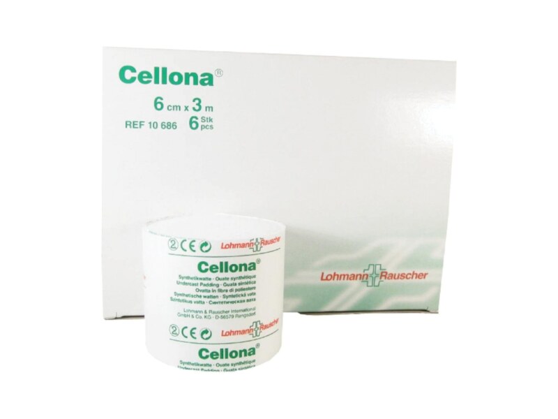 Cellona syntetická vata pod tuhé obvazy 6 cm x 3 m 6 ks Cellona syntetická vata pod tuhé obvazy 6 cm x 3 m 6 ks