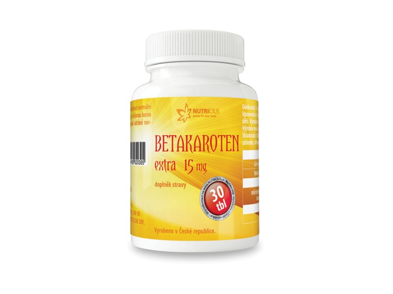 Nutricius Betakaroten Extra 15 mg 30 tablet