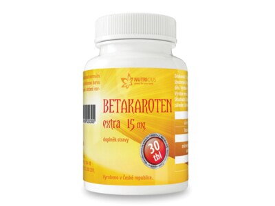Nutricius Betakaroten Extra 15 mg 30 tablet Nutricius Betakaroten Extra 15 mg 30 tablet