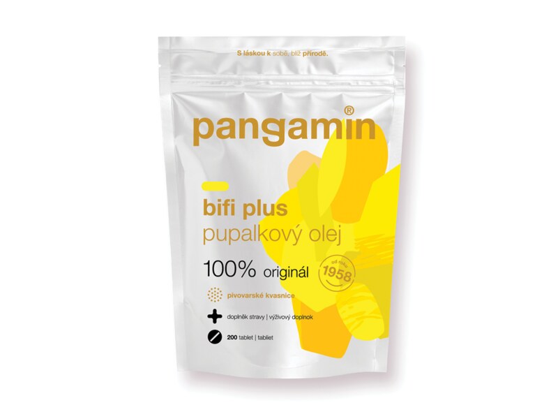 Pangamin Bifi Plus pivovarské kvasnice 200 tablet