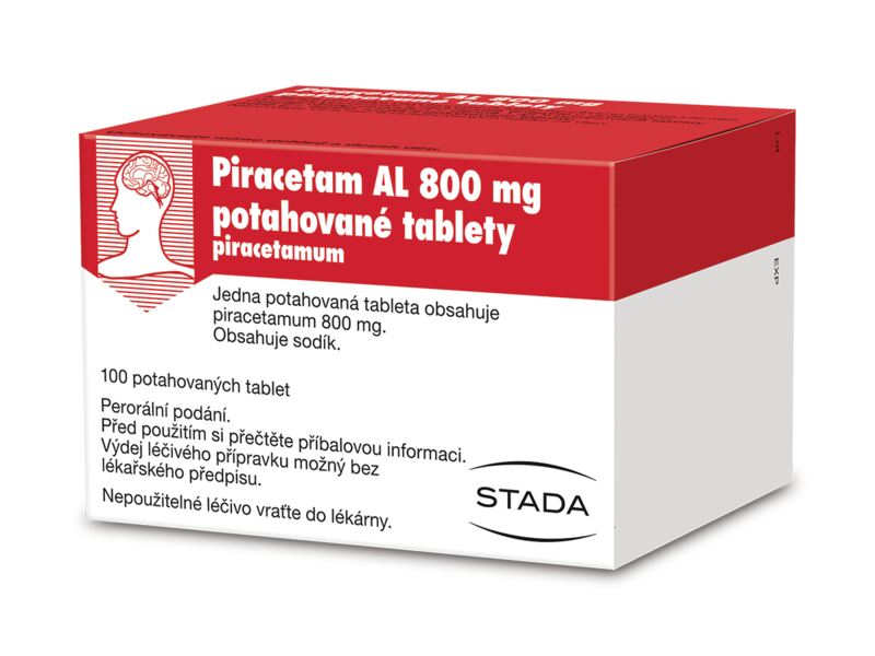 Piracetam AL 800 mg 100 potahovaných tablet