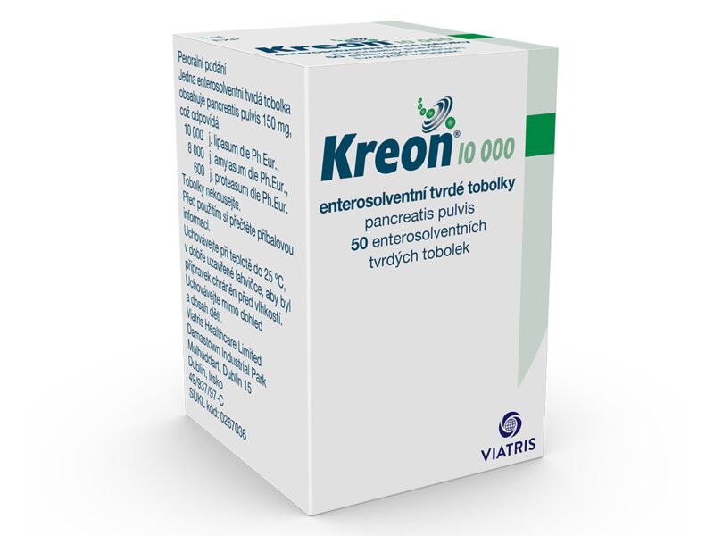 Kreon 10 000 50 tvrdých tobolek