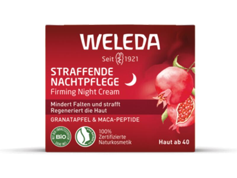 Weleda Zpevňující noční krém s granátovým jablkem a maca peptidy 40 ml Weleda Zpevňující noční krém s granátovým jablkem a maca peptidy 40 ml